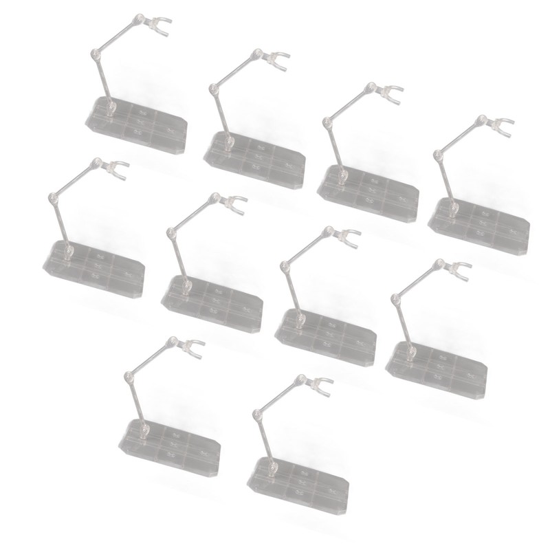 10 Sets Action Figure Stand Transparent Acrylic Anime Figure Display
