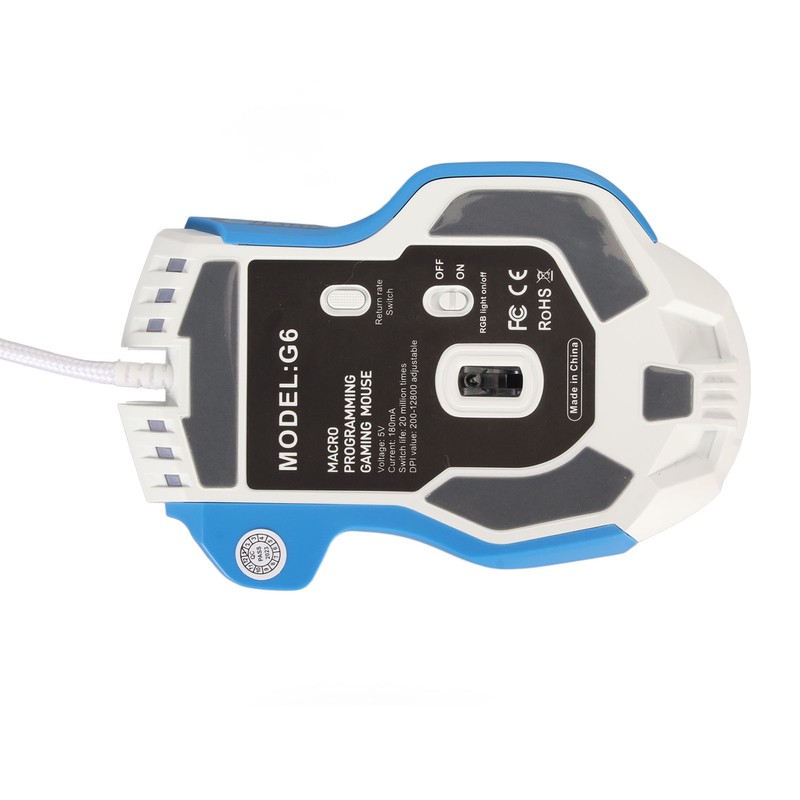 Wired Gaming Mouse 10 Button Macro Programmable 13 RGB Lighting