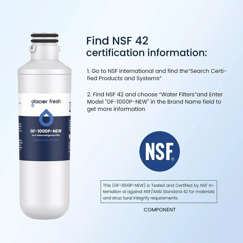 GLACIER FRESH 3 Pack GLACIER FRESH LT1000PC Replacement Water Filter