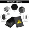 Junction Box, Pack of 4 Junction Boxes, Black, IP65 Outdoor