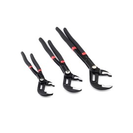 Set of 3 Quick Release Channel Locks Plier Set of 3, Quick Adjust Groove Joint Pliers Set 7-inch, 10-inch, 12-inch, Groove Wrench Pliers, Water Pump Pliers, Durable CR-V Steel Tongue