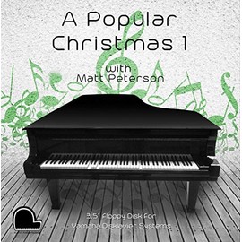 Player Piano Premier Music Compatible with Yamaha Disklavier Systems - A Popular Christmas 1 on 3.5" DD 720k Square Floppy Disk