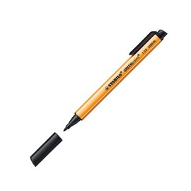 Stabilo Greenpoint Felt-Tip Pens Broad Nib 0.8 mm Pack of 3 Blackaa