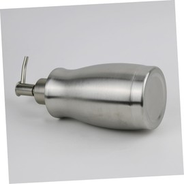 CAXUSD Stainless Steel Liquid Soap Dispenser Manual Pump Lotion Bottle for Hand Soap Bottom Corrosion Resistant Design for Bathroom Use