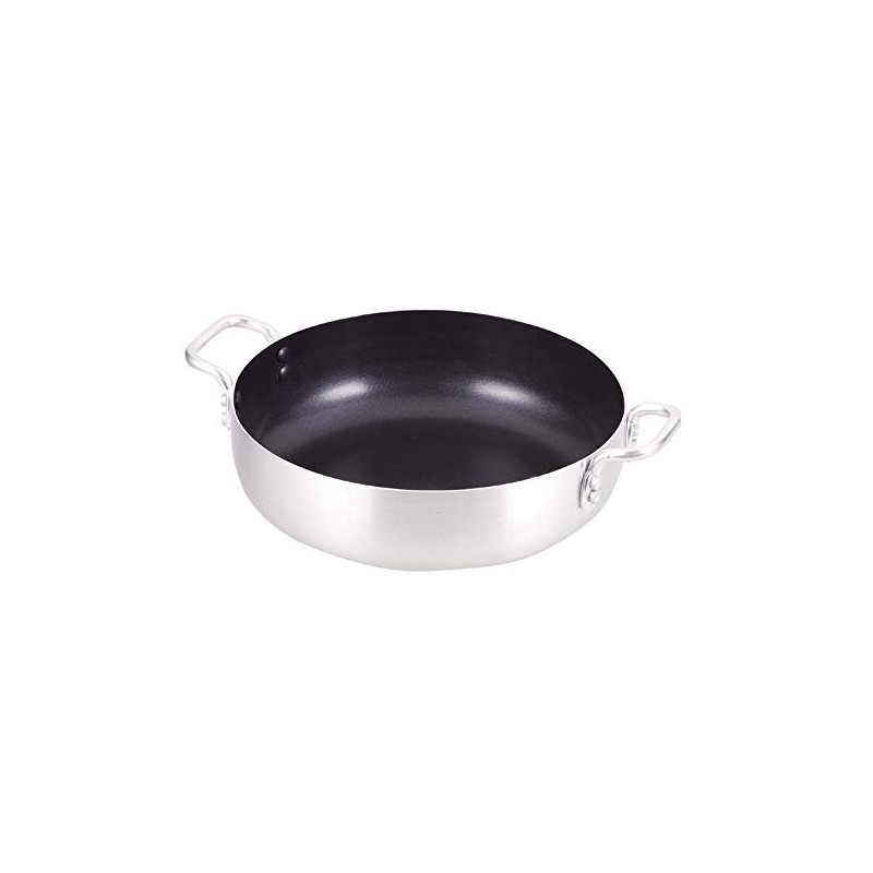 Pearl Metal HB-3964 Double Handed Pot, Silver, 8.7 inches (22