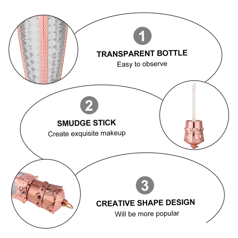 Healeved Diy Lip Gloss Tubes Radish Shape 10pcs Empty Lip