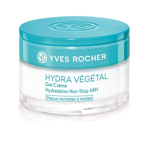 Yves Rocher HYDRA VÉGÉTAL Gel Cream Non-Stop Moisture 48h 50 ml Intensive Moisturising Cream for Day and Night