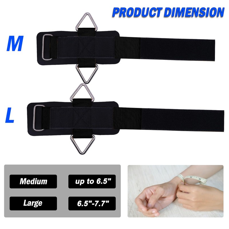Lights Mountain Wrist Cuffs for Cable Machines – Padded &