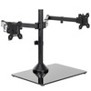 VIVO Freestanding Dual Ultrawide Monitor Stand with Sleek Glass Base