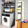 Supfirm 3-Tier Height Adjustable Washing Machine Storage Rack, Bathroom Large