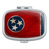 Rustic Distressed Tennessee State Flag Rectangle Pill Case Trinket Gift