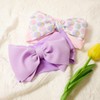 RUIOMII 2Pcs Easter Baby Headband Bows, Soft Adjustable Nylon Baby