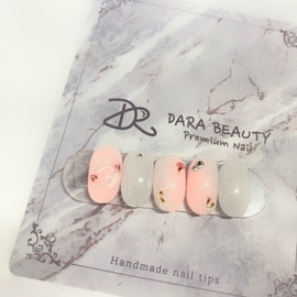Dara Beauty April Art of the MonthFresh Flower Embossed Nail❣ - Nail Glue / 다라뷰티 4월 이달의아트생화 엠보네일❣ - 네일글루