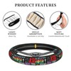 Jesus Cross Steering Wheel Cover Universal 15 Inch Car Accessories