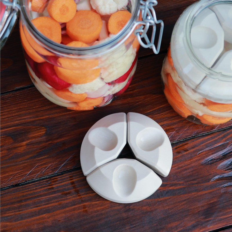 SOFTCOREFOOD Weighted Stone for Fermenting / 8.5 cm / 3