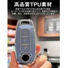 [LETINGFAR]キーケース 日産用 スマートキーケース キーカバー 柔らかい TPU素材 3ボタン 日産専用設計 キーホルダー 新型
