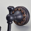 Leyden Brass Towel Hooks, Oil Rubbed Bronze Robe Hooks Antique