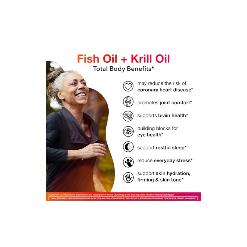 Megared Omega-3 Krill Oil Total Body + Refresh Softgels, Megared,
