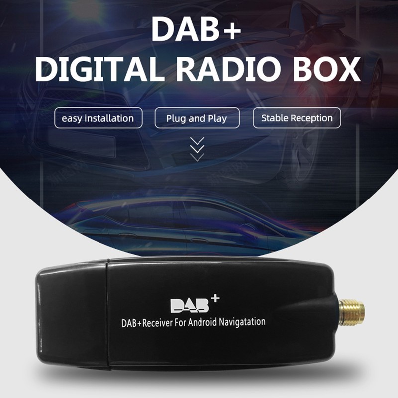 DAB+009 DAB Box Digital Radio Antenna Tuner FM Transmission USB