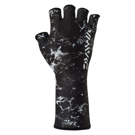 Daiwa 25DG-6625 Real Fit Gloves II, Marble Black, L
