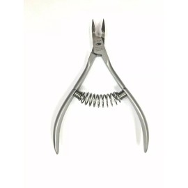 E-ZON German Professional Cuticle nippers 4", Stainless Steel, Coil Spring - Blades - 7 mm