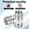 2pcs M14 to M14 Carbon Steel Fittings Adapters, Hydraulic Hose