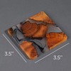 Avocrafts Wooden Coasters Set, Modern Epoxy Coasters with Holder, Cedar