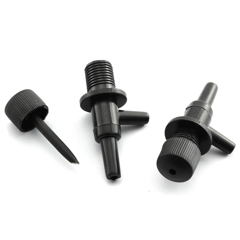 DGZZI Aquarium Air Pump Valve 5PCS Black 2 Way Fish