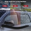 Side Window Deflectors Rain Guards Vent Window Visors for Ford