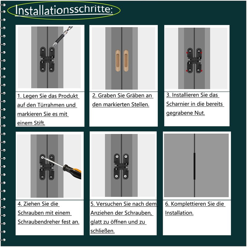 KAFENDA-Concealed Door hingesCross Hinges (1 Pair) zinc Alloy Material, 0-180
