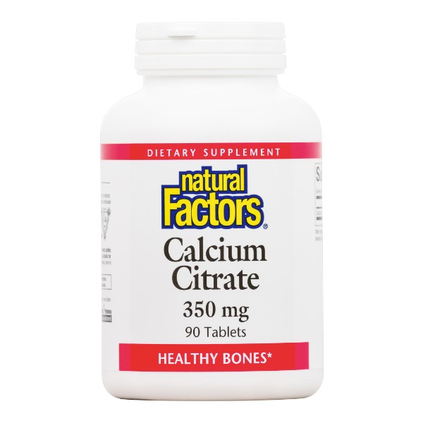 Natural Factors - Calcium Factor+®Citrate 350mg, 90 Tablets