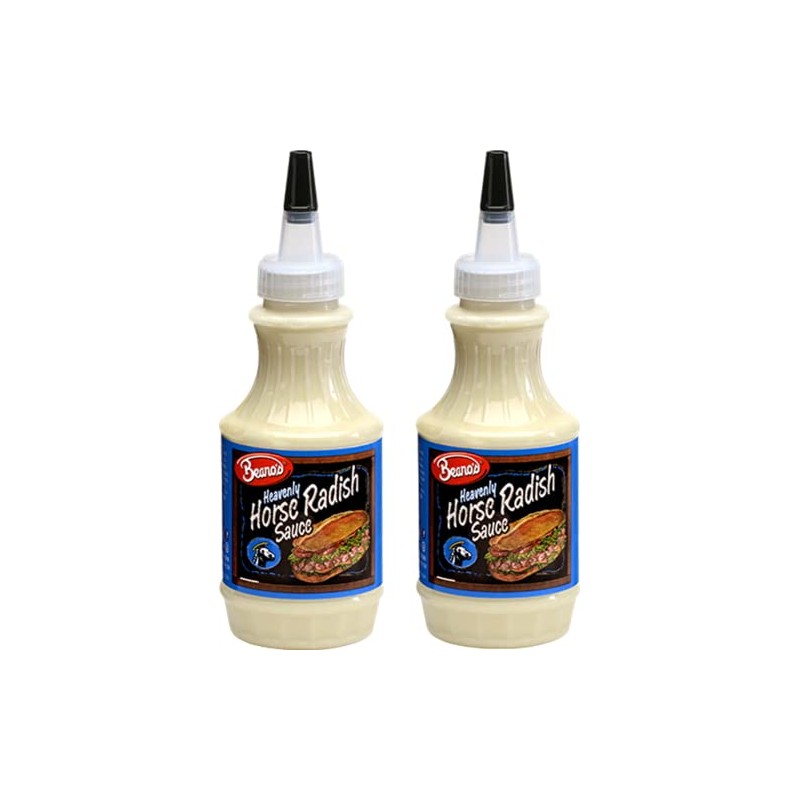Beano's Heavenly Horseradish Sauce, 2-Pack 8 Fl Oz Bottles