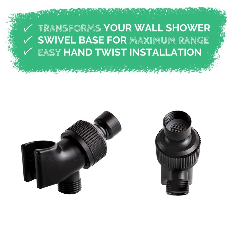 Original StoneStream® EcoPower Shower Head System — Spa Like Ionic