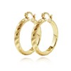 Unbranded Real Gold filled Round Hoop Earrings 18k Layered 50mm