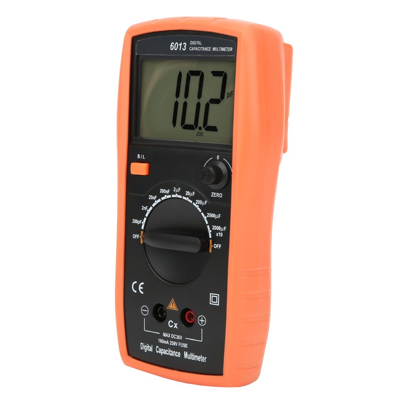 6013 Digital Multimeter Capacitance 20000uF Meter Manual Range Capacitance Tester