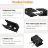 sourcing map 8pcs Glass Shelf Brackets Metal Adjustable Glass Clamps
