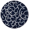Endoshoji PKCR701 Commercial Paper Coasters, Arabesque, 100 Piece Set, Navy Blue,