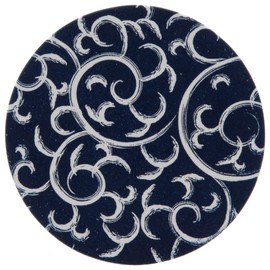 Endoshoji PKCR701 Commercial Paper Coasters, Arabesque, 100 Piece Set, Navy Blue, Made in Japan