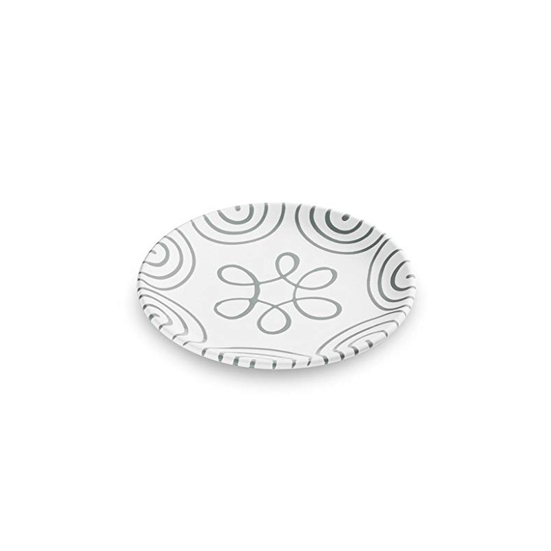 GMUNDNER KERAMIK Manufaktur 0106TDCU20 Graugeflammt Cup Dessert Plate Diameter 20