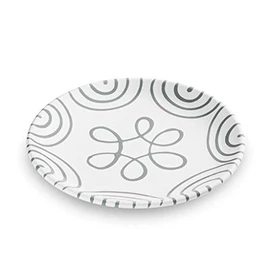 GMUNDNER KERAMIK Manufaktur 0106TDCU20 Graugeflammt Cup Dessert Plate Diameter 20 cm
