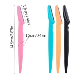 Unbranded 12 Pcs Eyebrow Razors Facial Hair Shaver Trimmer Face Hair Removal Safety Shaper