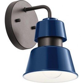 Kichler 59000CBL Lozano Outdoor Wall Sconce, 1-Light 75 Watts, Catalina Blue