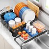 TOOLF Extendable Dish Drying Rack, 2 in 1 Multifunction Dish