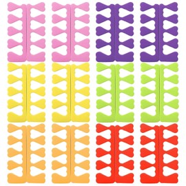 24 Pieces Finger Separators Finger Separators Toe Spacers Manicure Tools Manicure Sponges Manicure Accessories