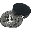 BOXIMIAO Drink Coasters with Holder Stand Set of 6, Tree