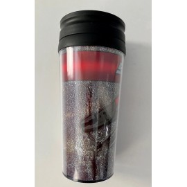 Unbranded Snap on Travel Tumbler Mug Lid  12 oz Hot Cold Plastic Logo Mechanic