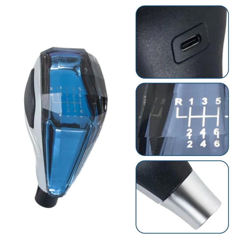 TOTMOX Gear Handle Touch Sensor, ABS Touch-Activated Illuminated Gear Shift