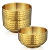 3 Pcs 4.5 In Gold 304 Stainless Steel Bowls Small,