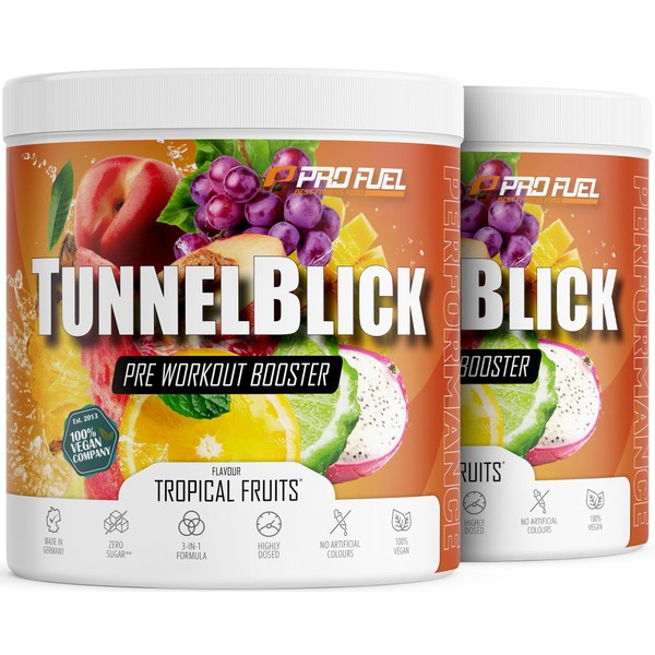 Pre-Workout Booster Tropical Fruits 2 x 360 g - Incredibly