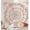 Simpkeely Mandala Floral Medallion Tapestry, Sketched Flower Plant Boho Wall